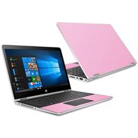 MightySkins Skin Compatible with HP Pavilion x360 15.6" (2018) - Solid Pink | Protective, Durable, and Unique Vinyl Decal wrap Cover | Easy to Apply, Remove, and Change Styles | Made in The USA