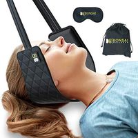 Bonsai Wellness Cervical Traction Hammock for Neck and Head-Chiropractic Alignment Stretching Device for Shoulder and Back Pain Portable Physical Therapy Relief for Headaches Migraine and Stress (3B)