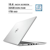 2019 Premium Dell Inspiron 15 5000 FHD 1080P Laptop (Intel Quad Core i5-8250U up to 3.40 GHz, 32GB DDR4 RAM, 1TB SSD, Intel UHD 620, HDMI, Bluetooth, WiFi, Windows 10) (Renewed)