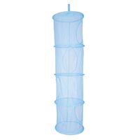 Jishipin Mesh Hanging Storage, Multifunctional 4 Compartments Hanging Mesh Portable Travel Folding Kids Toy Space Saver Bags