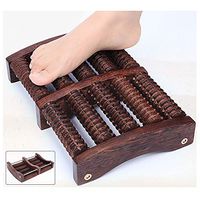 WQLDSP Dual Foot Massager Roller/Heel Massager - Wood for Pressure Relief Plantar Fasciitis (Diamond Shape)