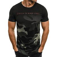 iMakCC HOT Sale Men Slim T-Shirt Camouflage Muscle Top Short Sleeve Casual Sweatshirt (XL, Green)
