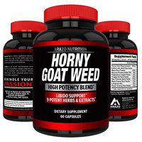 Premium Horny Goat Weed Extract with Maca Root, Ginseng, Muira Puama and L-Arginine - for Men and Women – 100% Pure Herbal Nutritional Supplement - Arazo USA