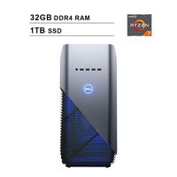 2019 Newest Dell Premium Inspiron Gaming Desktop (AMD 8-Core Ryzen 7 2700 up to 4.1GHz, 32GB DDR4 RAM, 1TB SSD, AMD Radeon RX 580 4GB, WiFi, Bluetooth, HDMI, Windows 10, Blue)