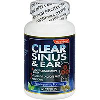 Clear Products Clear Sinus and Ear - Homeopathic Allergy Care - 60 Capsules (Pack of 2)