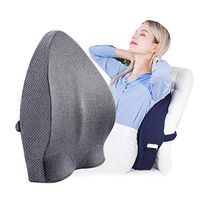 DYYTRm Cushion,Comfort Cushion,Coccyx Orthopedic Memory Foam Seat Cushion-Helps Sciatica Back Pain-Gives Relief Gray