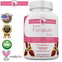 Pure 20% Forskolin for Weight Loss Supplement for Women & Men 60 Veggie Capsules-Appetite suppressant-Metabolism Booster-Natural Coleus Forskohlii Add to Cart Now - 100% Guaranteed by Zazaa Beauty