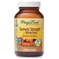 MegaFood, Turmeric Strength for Whole Body, Maintains a Healthy Inflammation Response, Vitamin and Herbal Dietary Supplement, Gluten Free, Vegan, 60 Tablets (30 Servings) (FFP)