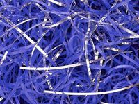 6oz Bag Royal Blue & Metallic Silver VERYFINE Fine Cut Gift Basket Shred Paper Filler nfLG -1712
