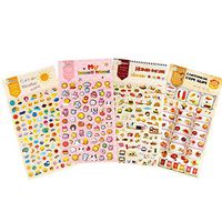 4 Sheets Decorative Puffy Adhesive Sticker Kids Craft Scrapbooking Stickers #E