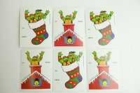 Teenage Mutant Ninja Turtles Christmas Holiday Name Tags (6 tags)