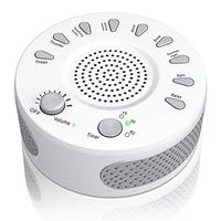 White Noise Machine,Sound Therapy Machine with Featured 9 Scientific Soothing Natural Sounds for Baby and Sleep,Office,Relaxation,3 Timer Options and Green NightLight, Support USB Or Battery Powered