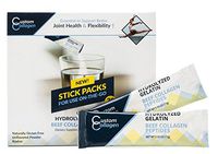 Collagen Peptide Stick Packs, 30 Count - Clean Collagen® - Beef Collagen, Pasture Raised, Grass Fed, Paleo, Non GMO, Kosher - Highly Soluble Protein