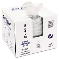 Inteplast Group 8 Quart Get Reddi Food and Poly Bag, 1.00 Mil in Clear