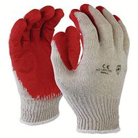 Azusa Safety L22110C Safety Gloves, Poly/Cotton, Large, White/Red (Pack of 12 Pairs)