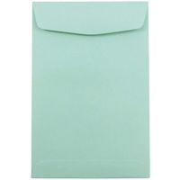 JAM PAPER 6 x 9 Open End Catalog Premium Envelopes - Aqua Blue - 50/Pack