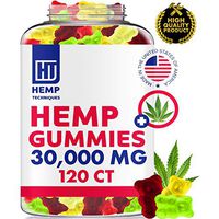 Hemp Gummies for Pain and Anxiety - 30000 MG - Premium Fruity Gummy Bears with Hemp Oil 120 Count for Headache, Better Sleep, Calm, Stress and Inflammation Relief