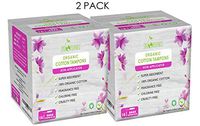 Organic Cotton Non-Applicator Tampons (Super Plus + Absorbency) by Sky Organics (2 Pack)- Chemical-Free, Vegan & Cruelty-Free, Biodegradable Plant Based Feminine Care, Natural Digital Tampons (32 ct)
