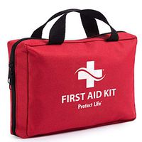 Protect Life First Aid Kit for Car, Home, Traveling, Camping, Office or Sports | 200 Pieces Bag Equipped with Medical Supplies