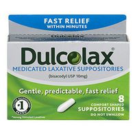 Dulcolax Laxative Suppositories 8 ea (Pack of 3)