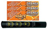 Herb Airtight Tube Pocket Protector with Juicy Jay's Orange 1.25 Flavored Hemp Rolling Papers 3 Count DC Crafts Nation- Happy Face