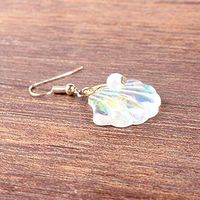 1set Fresh Statement Personalized Charm Wind Shell Women Pearl Earrings Pearl Best Jewerly Fine Accessories Fashion Stylish Design Novelty Pendant Girls Prom