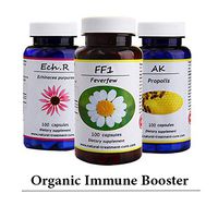 Hekma center Immune Booster - Immune Support - Natural Herbal Supplements - Feverfew - Propolis - Echinacea Root
