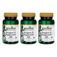 Swanson Oregano & Peppermint Oil 60 Sgels (3 Pack)