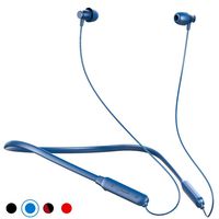 Bluetooth Headphones Zealot Fire 5.0 Sport Wireless in Earphones, Magnetic Earbuds w/Mic, IPX5 Sweatproof, CVC6.0 Noise Cancelling, 8H Playtime, for Workout Running Gym w/Soft Neckband-Blue