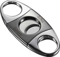 Visol High Polished Double Guillotine Cigar Cutter with Free Engraving