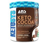 ANS Performance KETOCOCOA - Instant Hot Chocolate Powder (20 servings, 11.3 oz) - Low Carb, Paleo, Sugar Free, Naturally Sweetened | Increase Mental Energy & Performance, 6g of MCTs Oil