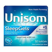 Unisom SleepGels - 32 Softgels, Pack of 4