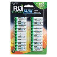 Fuji J10-4400CL24 Enviromax AAA Digital Alkaline Batteries (24 Pk), One Size Fits All, White