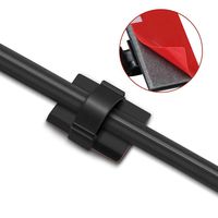 LynkNova Self Adhesive Cable clips, Black Sticky Management Wire Clip 100 Pack (black)