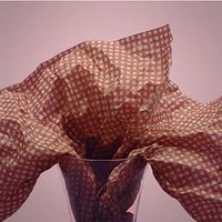 Red Gingham On Kraft Tissue Paper - 20in. X 30in. - 20 Sheets