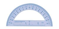 Charles Leonard Inc. Protractor, 4 Inch Enamel Coated Metal, White, 77410)