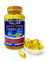 US Clinicals™ Extra Strength Omega-3 Fish Oil • 70% EPA & DHA • Support Heart, Brain & Vision Health • Burp-Less & Mercury Free • 100 Softgels (1000mg Each)