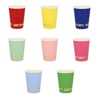 Meri Meri Happy Birthday Cups