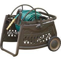 AMES 2517000 NeverLeak Decorative Metal Cart 150-Foot Hose Capacity
