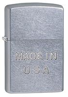 Zippo Made in USA Pocket Lighter, Street Chrome