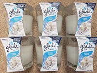 6 GLADE Clean Linen Infused Scented Oil Jar Candles Air Freshener, 3.4 oz Fresh