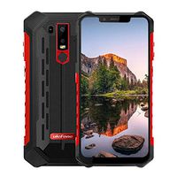 Ulefone Armor 6 Smartphone - IP68 Waterproof 6.2" 19:9 FHD Screen Helio P60 6GB+128GB 5000mAh Android 8.1 Dual Rear Camera 21MP+13MP NFC Face Unlock Global Version Mobile Phone (Red)