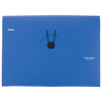 Five Star 6-Pocket Expanding File, Plastic Expandable File Folder, Blue (72393)