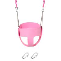 Take Me Away Pink Swing Seat - Heavy Duty Chain Plastic Coated - Playground Swing Set Accessories Replacement ...