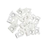 uxcell 25 Pcs Saddle Type 9mm Cable Tie Plastic Mount Black