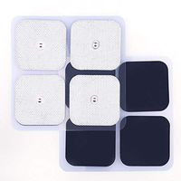 TENS Unit Pads, 40 Pcs 2x2 Snap Electrodes, Reusable Tens Pads Replacement for EMS Muscle Stimulator, Using 3.5mm Snap Connector