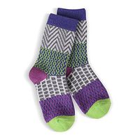 Mouse Creek Trading Co. Children's County Line Collection Crew Socks Size 1-2 (Petunia)