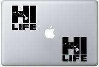 Hi Life Hawaiian Life ArcDecals78602022 Set Of Two (2x) , Decal , Sticker , Laptop , Ipad , Car , Truck
