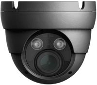 Titanium IP-5IRD5002VFZ-G HD IP IR Eyeball Dome Network Camera, Black, H.265 Compression, 1/2.5" 5MP CMOS Sensor, 2.8~12mm@F1.4 Motorized Lens, 5MP@30fps, 2 Matrix IR On/Off Control, DC 12V/PoE