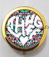 BlackKey Thug Life 3-Compartment Decorative Pocket Gift Box Case Organizer for Pill, Color 2 -651